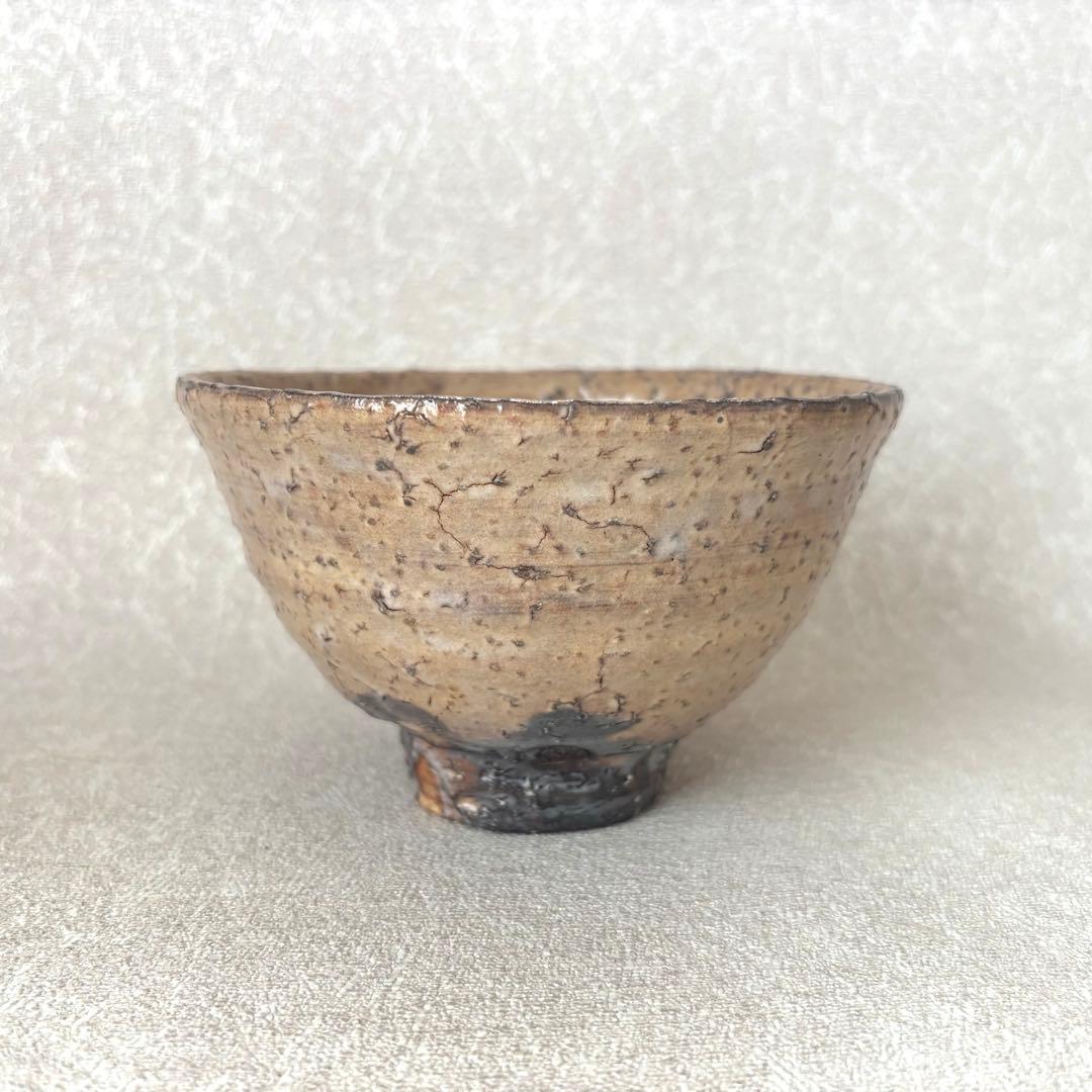 萩焼 春雲山 岡田裕 抹茶碗 お茶碗 茶道具 共箱(18Cb)