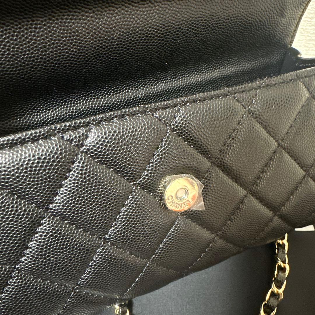 CHANEL 新品ノベルティ　ショルダーバッグ　ゴールドチェーン　ブラック