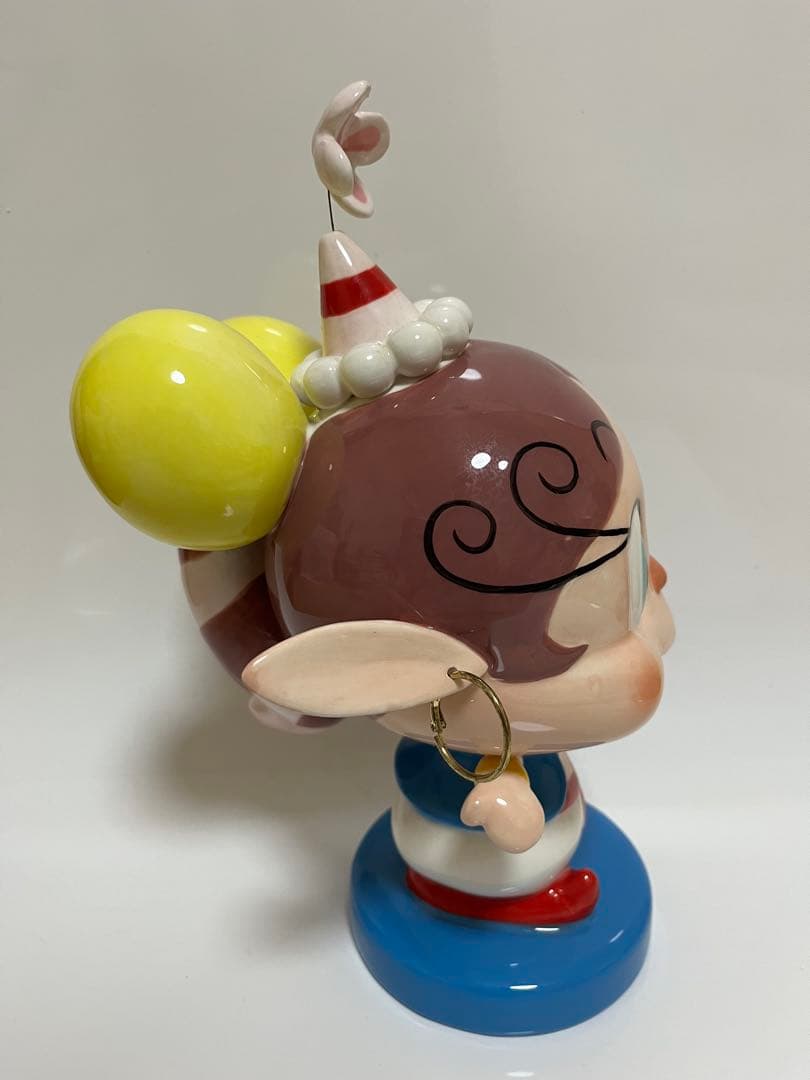 あくびちゃん貯金箱　陶器製