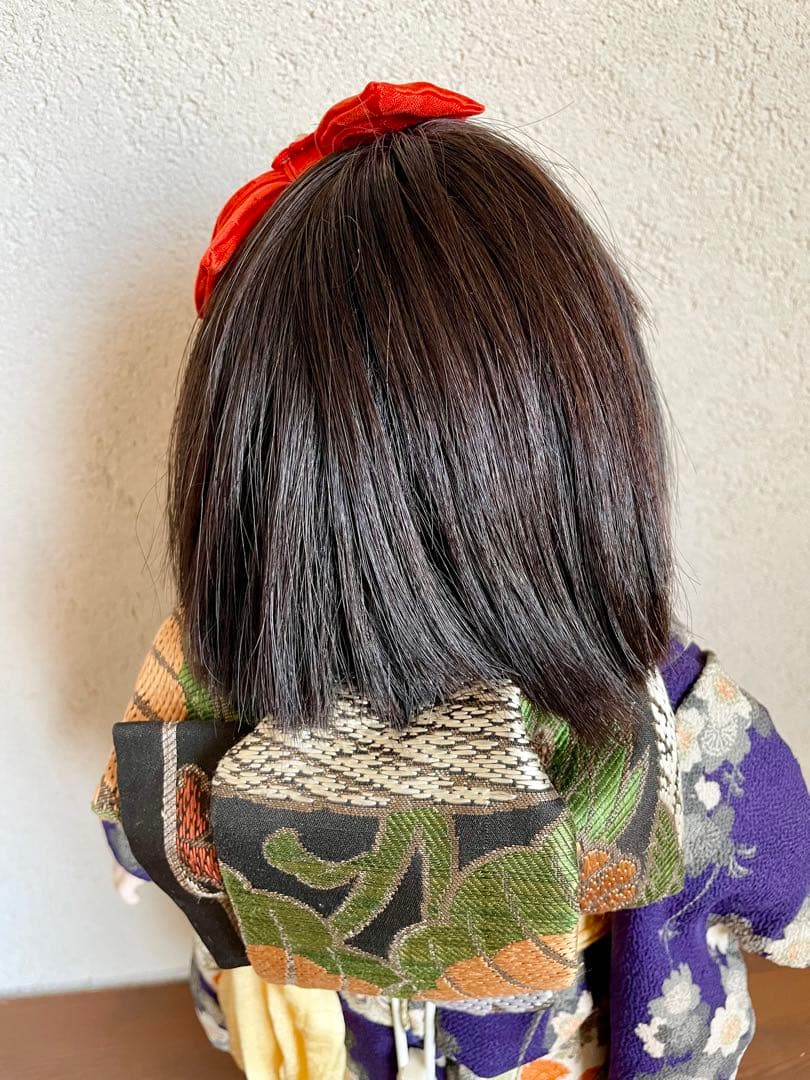 ビスクドール 日本人形 ハンドメイド 市松人形 着物 創作人形 和 アンティーク