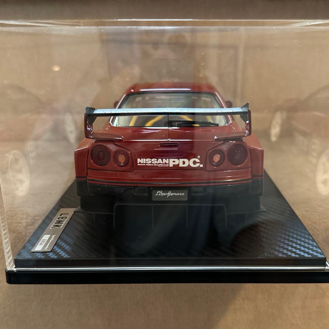 LBWK Nissan Skyline GT-R R34ミニカー 1/18
