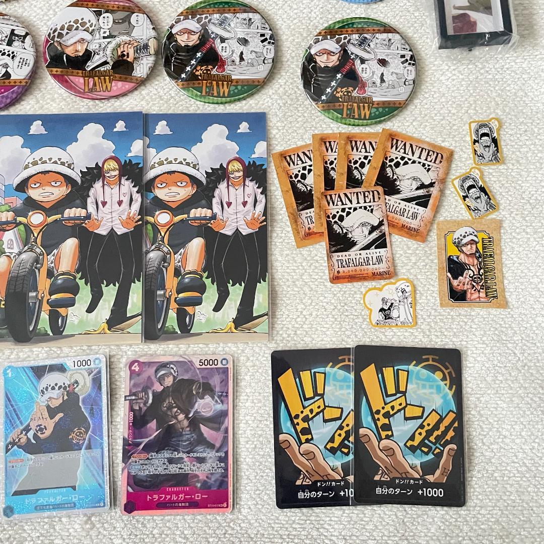 ONE PIECE　ワンピース　トラファルガーロー　缶バッジ　ポストカード