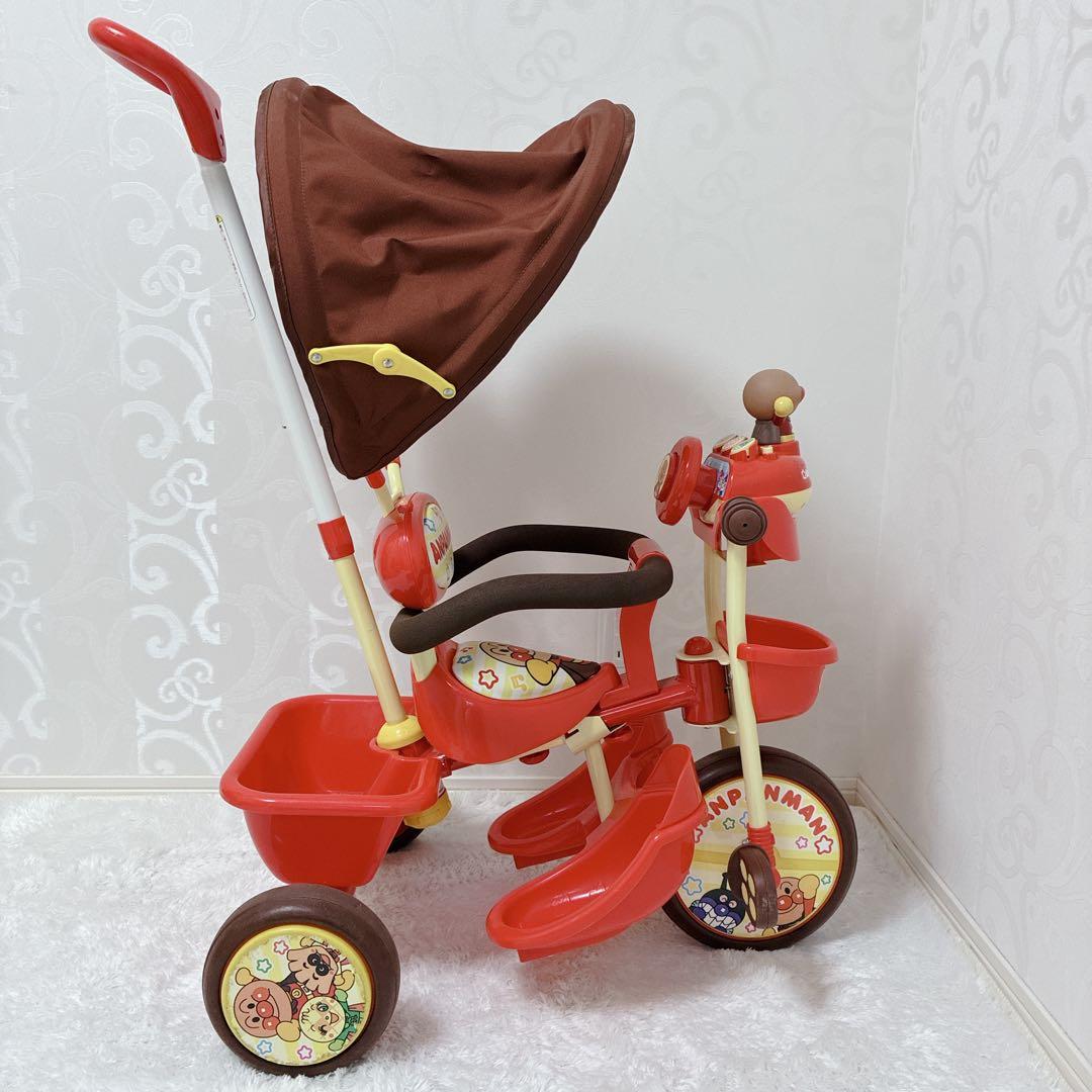 アンパンマン　三輪車　ブザー付きおでかけ三輪車　おしゃべりアンパンマンSP