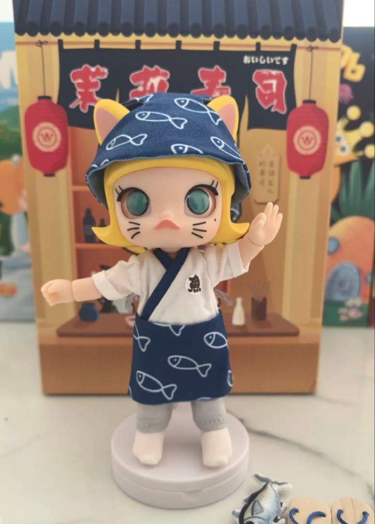 【未開封】POPMART モリーBJD 寿司猫コスチューム