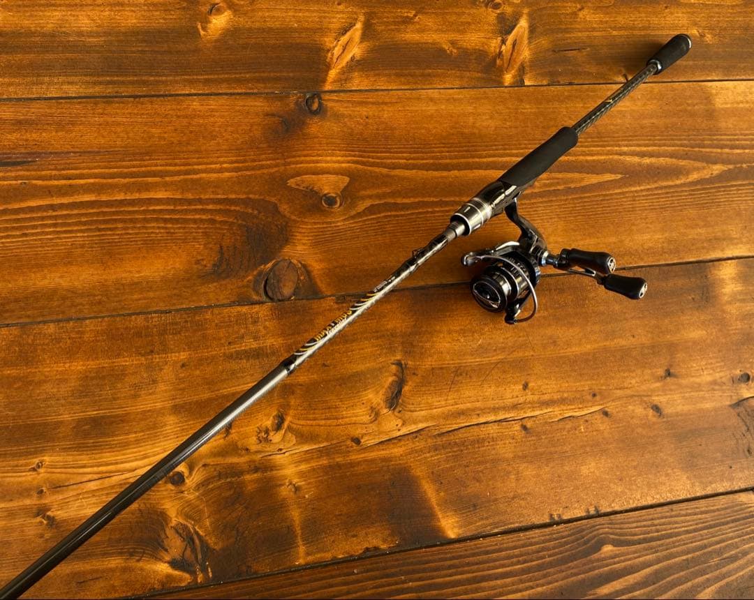 エギングセット　超軽量　カーボンロッド　エギングロッド　8ft PEライン