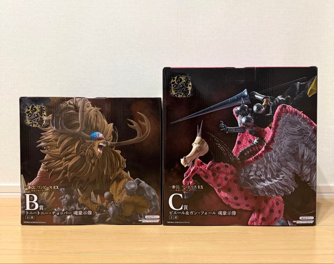 ワンピース 一番くじ B賞　チョッパー　C賞 ピエール＆ガンフォール　魂豪示像