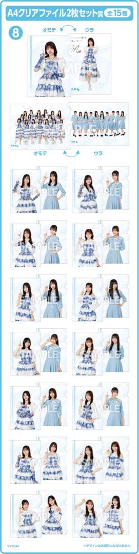 日向坂46 くじ クリアファイル 全種コンプセット