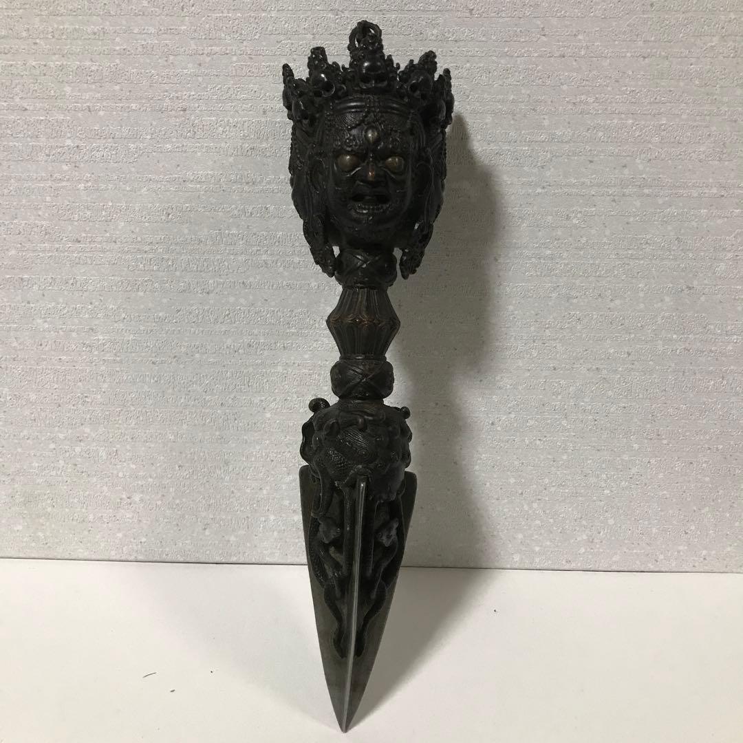 チベット　密教　法具　プルパ