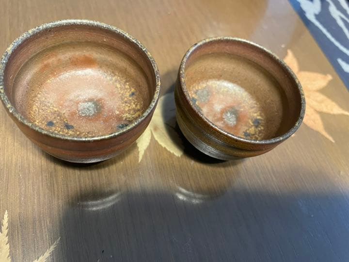 人間国宝藤原雄作徳利セット備前焼き徳利12センチぐい呑み4センチです。