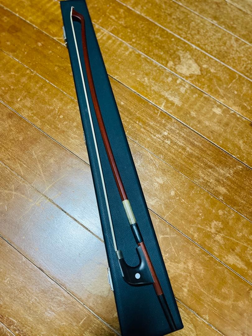 コントラバス弓 木製 ケース付き