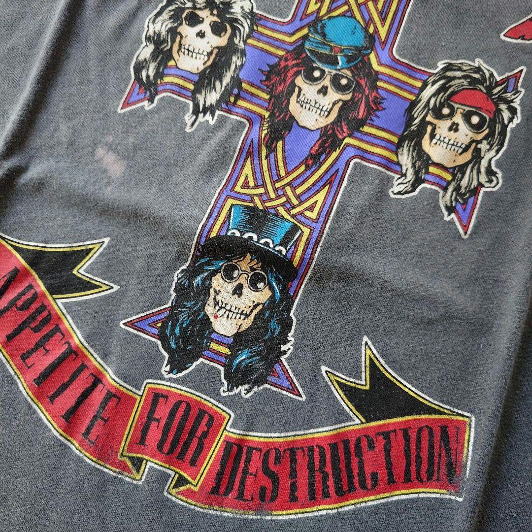 ガンズ アンドローデス ユーズド バンド T シャツ アペタイトサンフェードボロ
