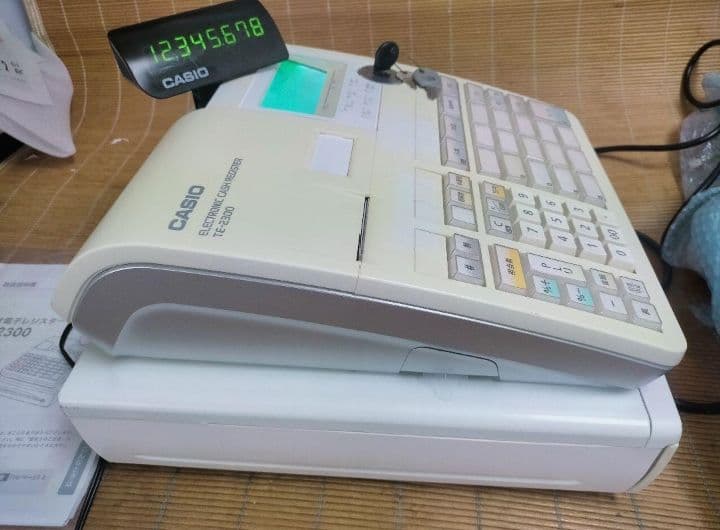 カシオレジスター　TE-2500　フル設定無料　コンパクト　933009