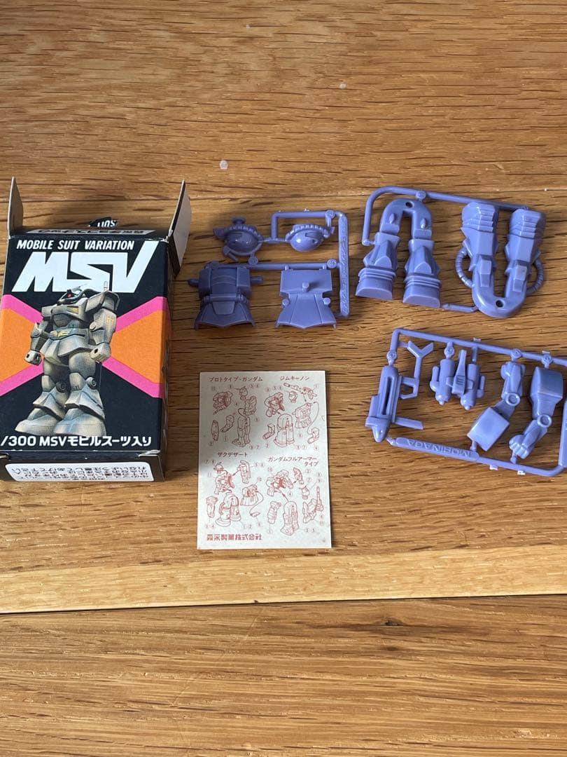 森永チョコスナック　1/300 MSV モビルスーツバリエーション 4個セット