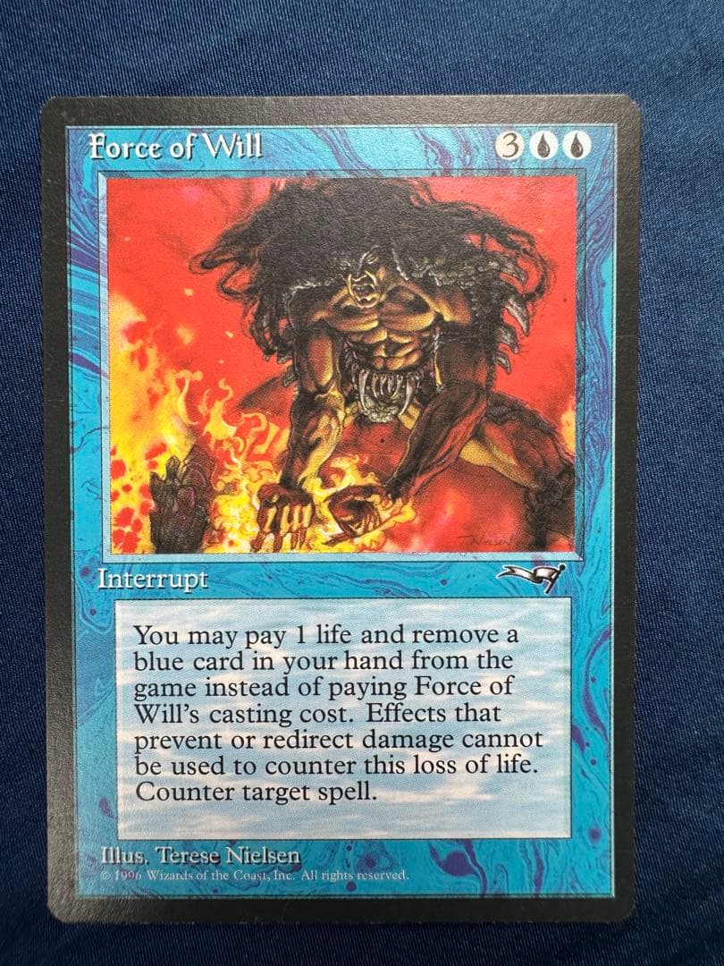 Force of Will 意志の力 英語版 4枚 アライアンス MTG