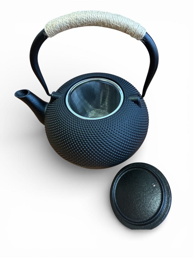 南部鉄器 鉄瓶 1800ml茶こし付き 鋳鉄ケトル直火IH対応鉄分補給新品未使用