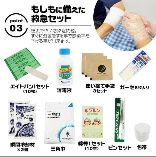 防災セット 持ち出し 1人用 車 中身 防災用品セット 非常用持ち出し袋セット