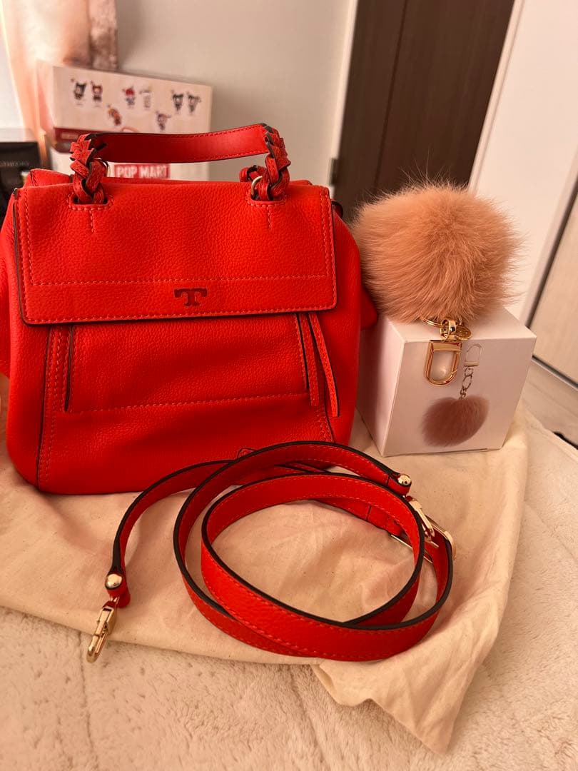 TORY BURCH 赤 ハンドバッグ