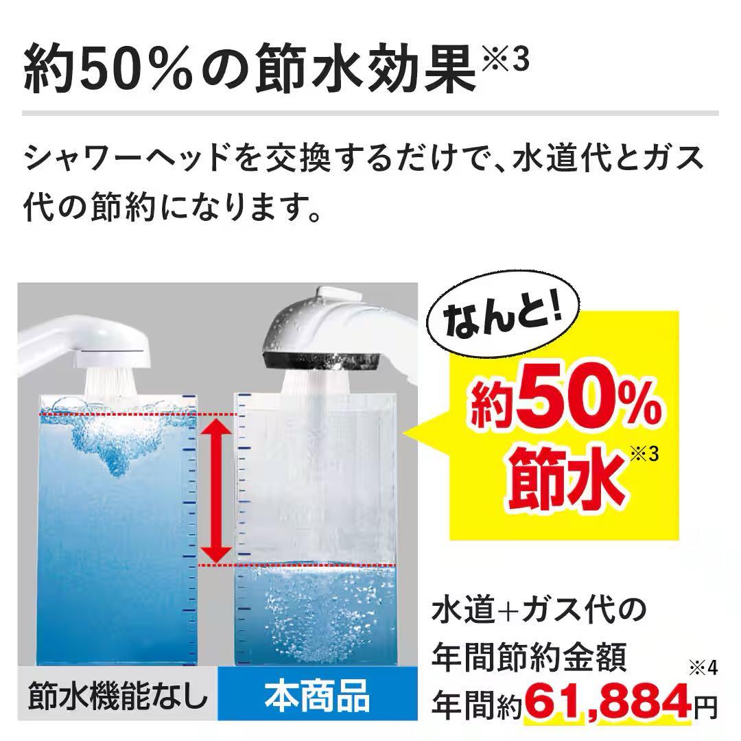 【新品未開封】ウルトラファインバブル節水シャワーヘッド
