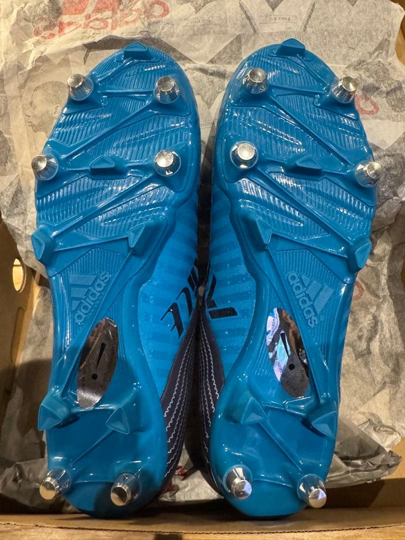 adidas 青/ネイビー サッカーシューズ・スパイク