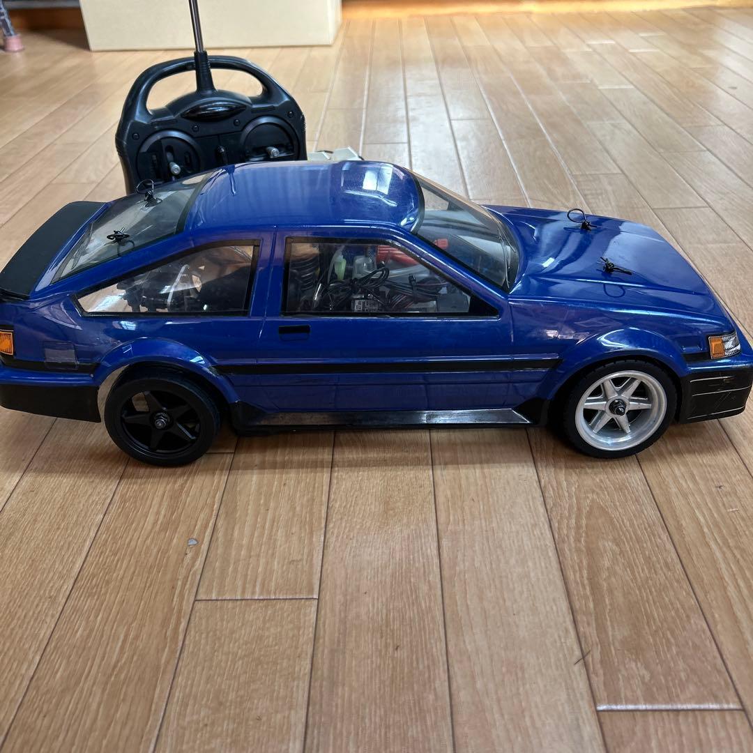京商エンジンラジコンカー ピュアテン スパイダー 当時物 AE86レビンボディ