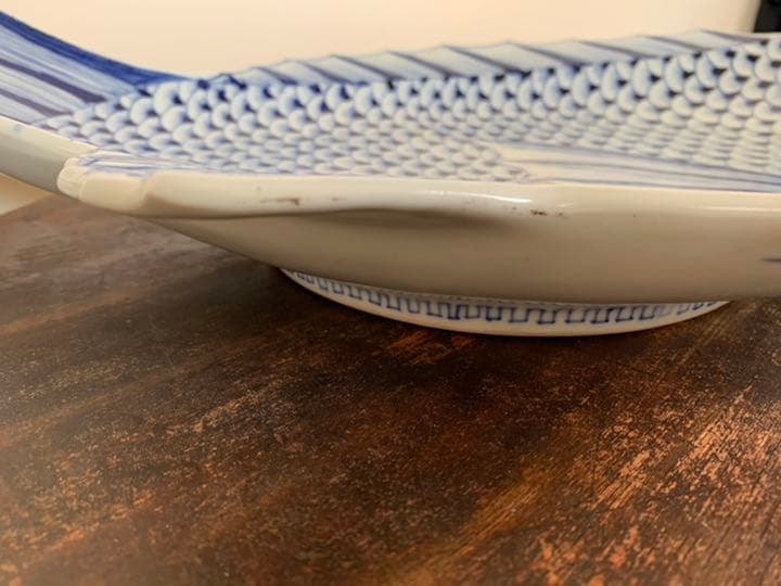 「珍品」大明萬暦年製　魚型　大皿　骨董
