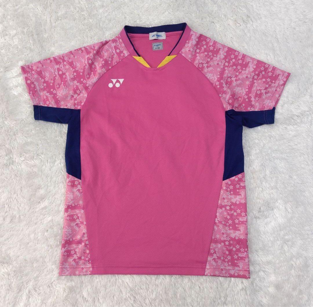 YONEX　バトミントン　日本代表　ゲームシャツ　桜　ピンク
