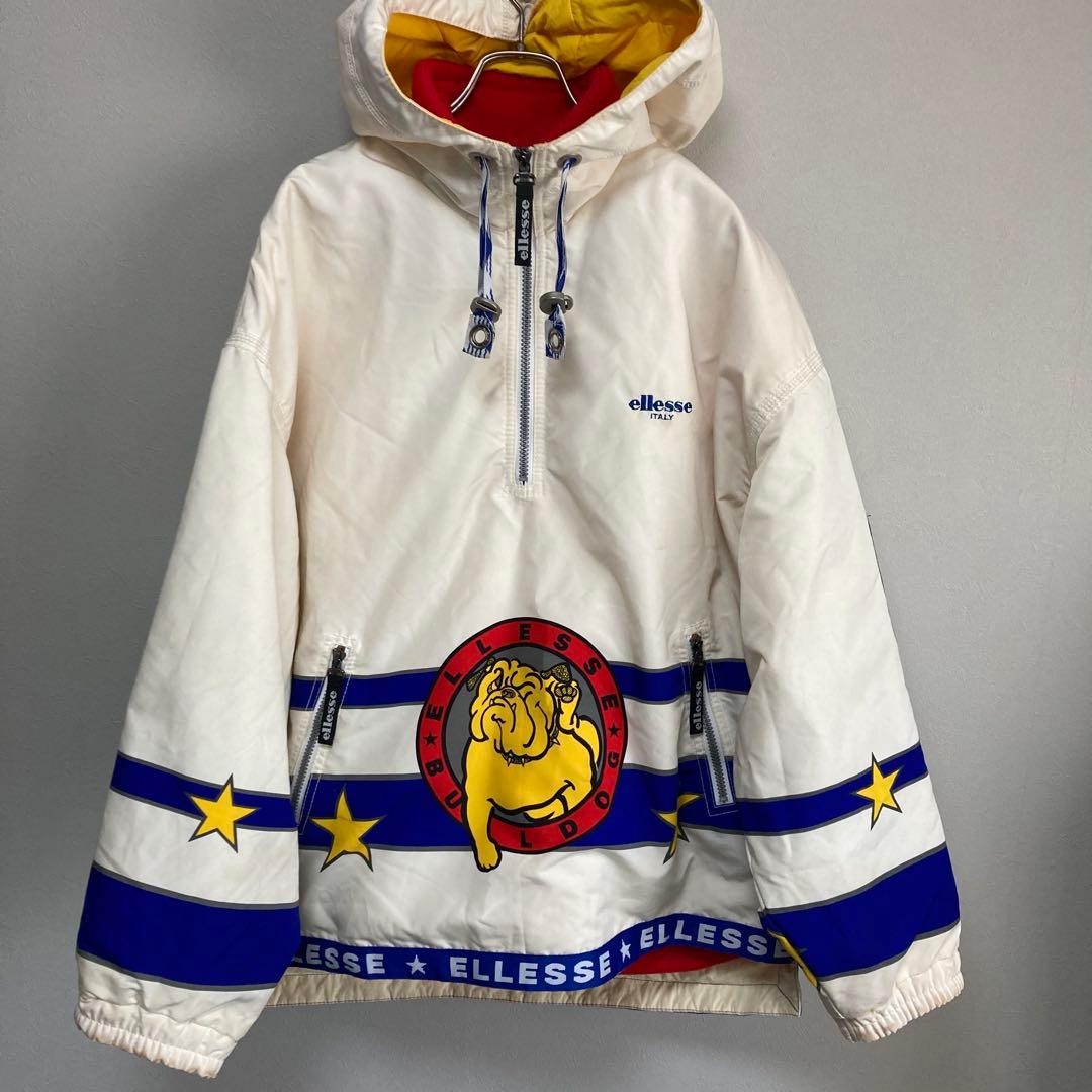 ellesse エレッセ スキー スノボー ウェアー ブルドック柄 L 160