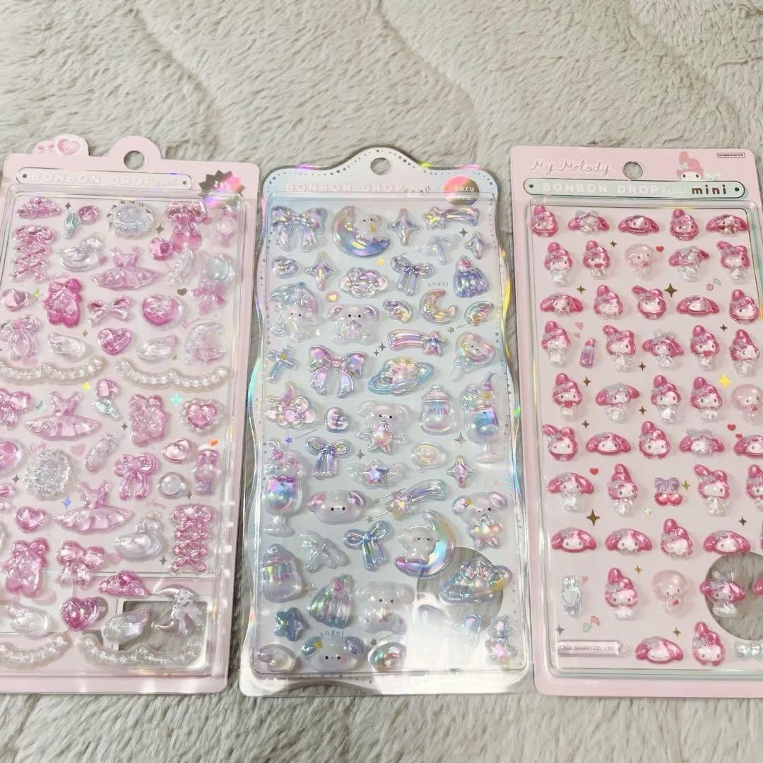 ボンボンドロップシール サンリオ ウォーターインシール カプセルポップシール