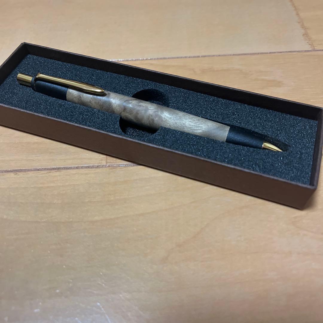 ボナンペン　木軸　シャーペン　0.5 マーブルウッド