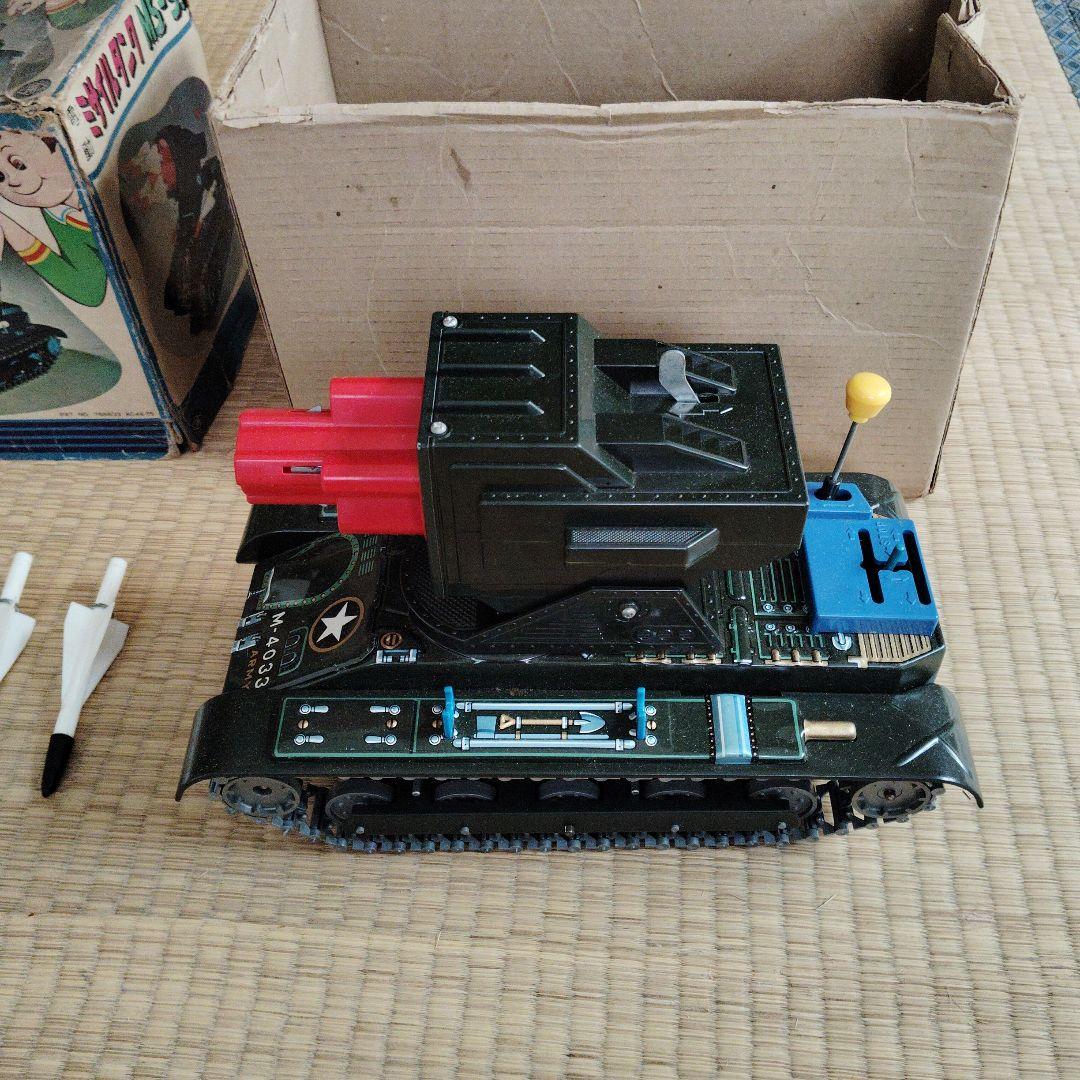 絶版　希少　ブリキ　増田屋　ミサイルタンク　MS-33 MS33 現状品一部欠け