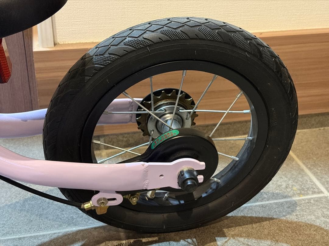 【美品】へんしんバイク2 パープル　幼児用自転車（ストライダー）