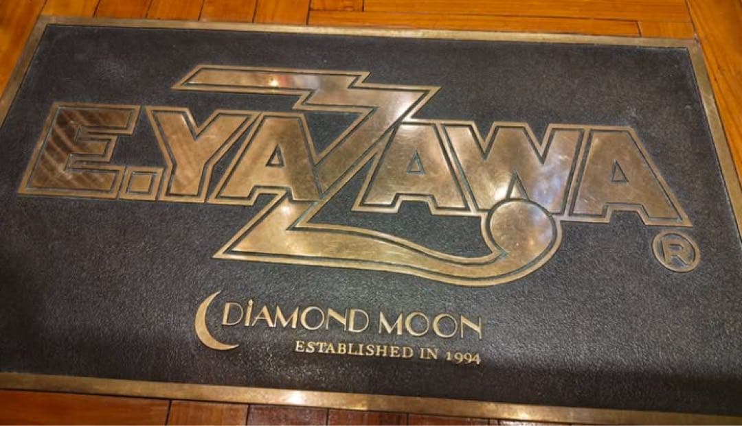 矢沢永吉　Diamond moon玄関マット！同デザインアルミステッカー付き！