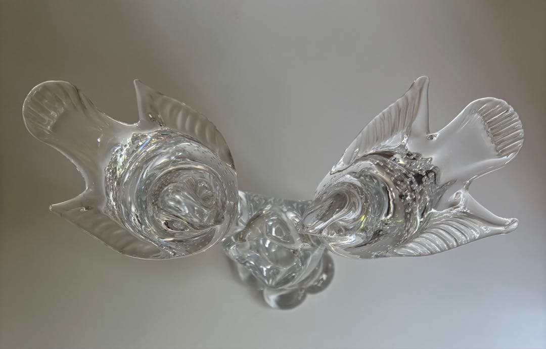 ヴィンテージ　北欧ガラス　スウェーデン gullaskruf グラスクルフ　鳥