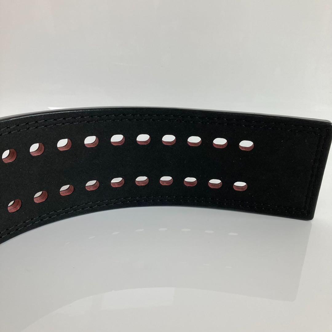 パワーベルト レバーアクション Ｍサイズ ワンタッチ可変式　黒×光沢シルバー