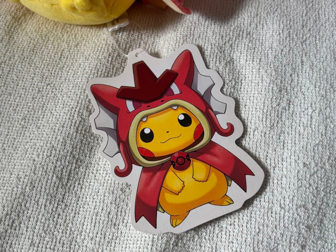 ポケモンセンターヒロシマ 赤いギャラドス ポンチョピカチュウ ぬいぐるみ