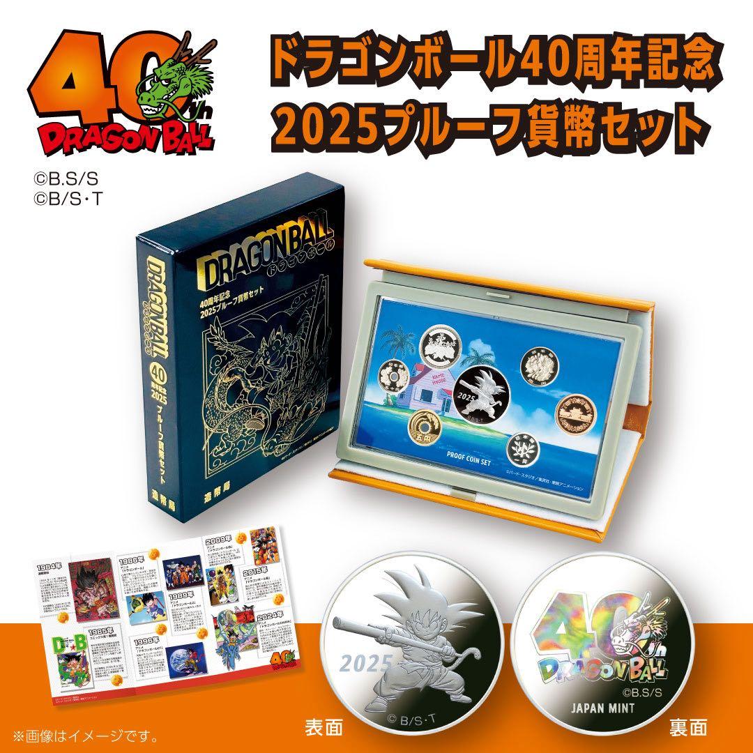 ドラゴンボール 40周年記念2025プルーフ貨幣セット　＊硬貨無し＊