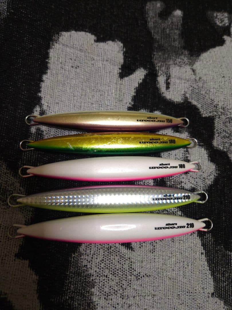 ウロコジグショート 計5本セット 限定カラー有り 150g 180g 210g