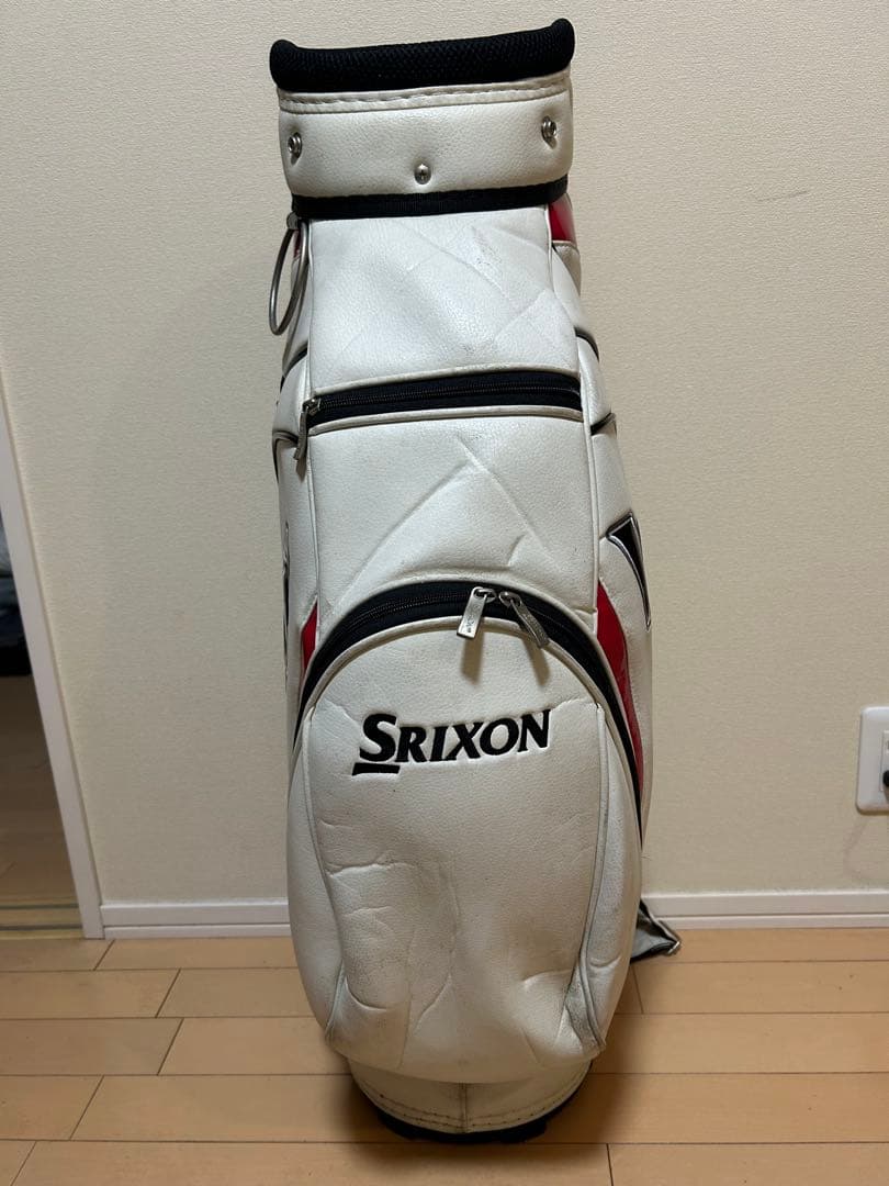 Srixon キャディバッグ ホワイト/レッド