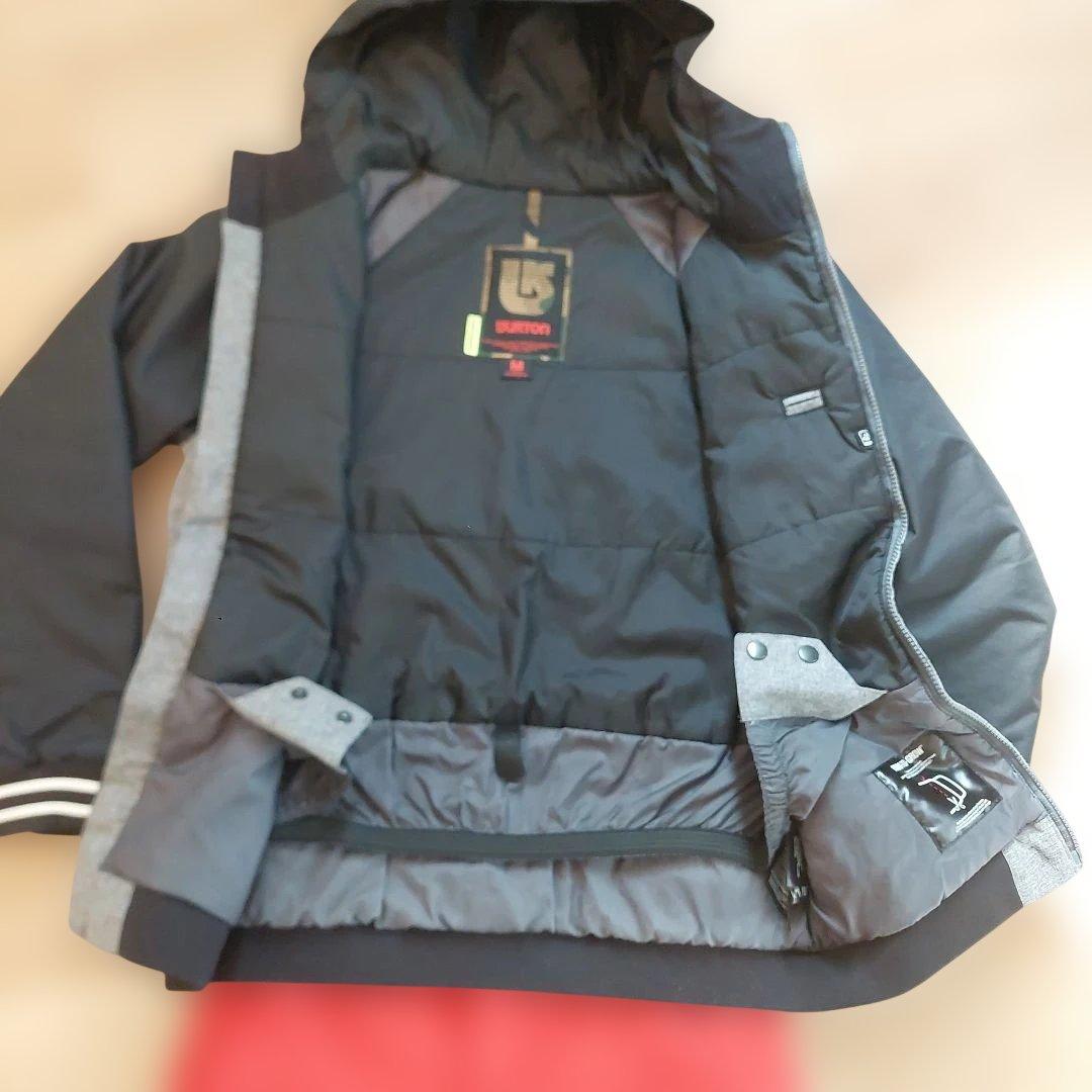 Burton スノーボードウェア Mサイズ グレー/赤