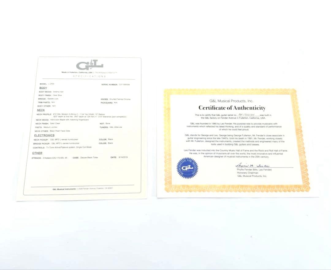 【極美品】G&L L-2500 Fullerton California USA