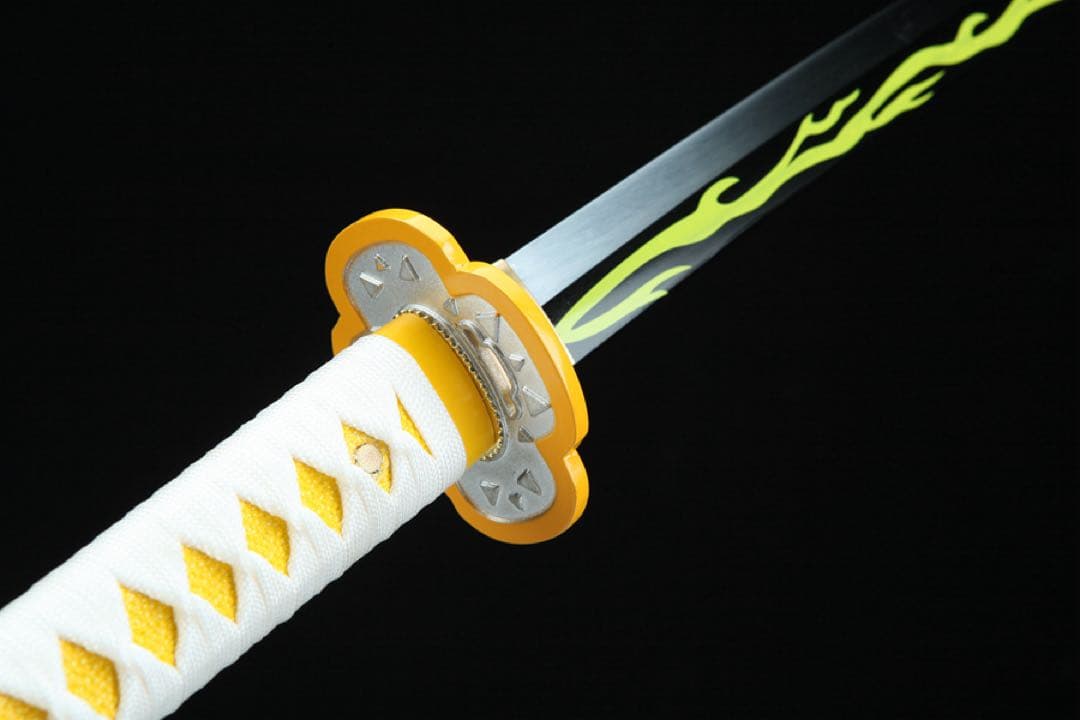 鬼滅の刃-我妻善逸 模造刀 居合刀 武士道 ロールプレイ 手鍛造打