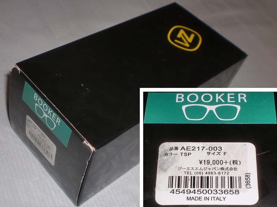 ボンジッパー偏光グラス『ボーカー２１７－００３』Made In Italy　新品
