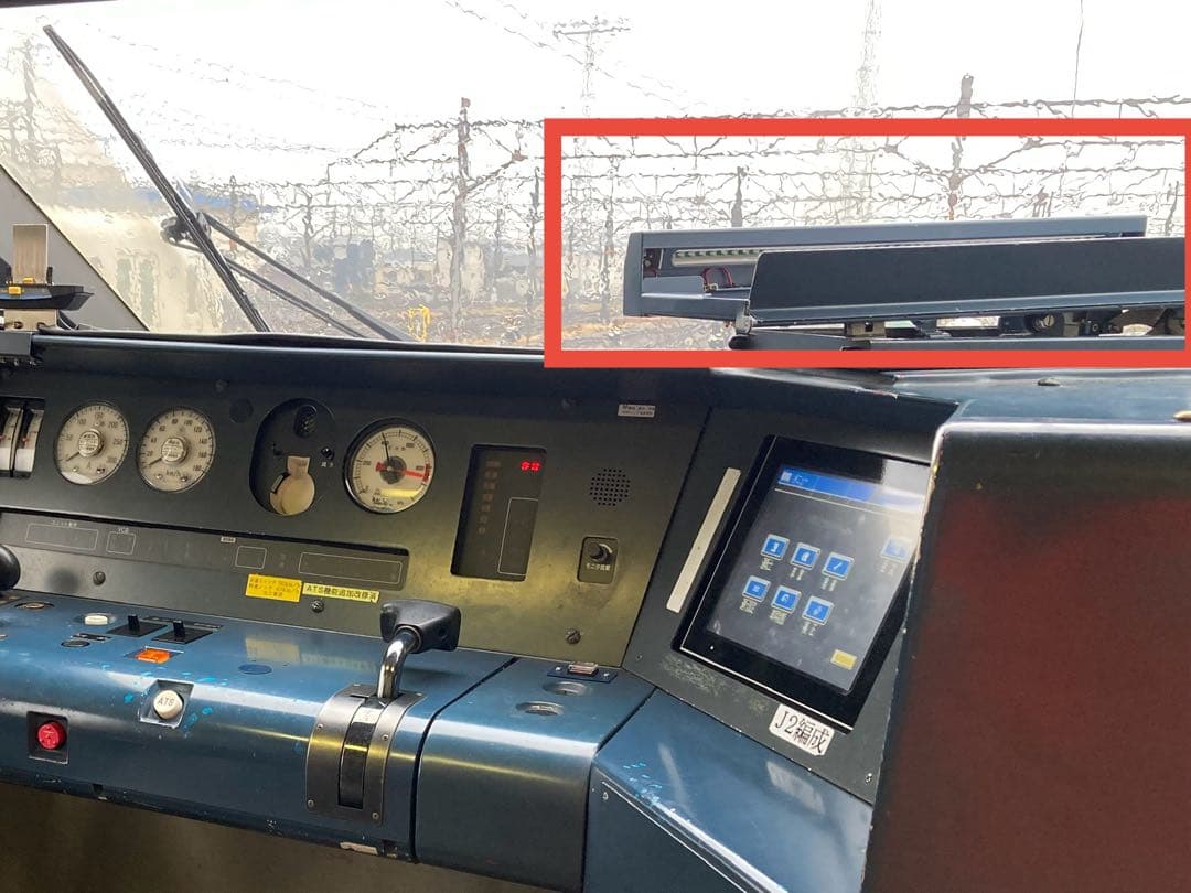 JR 運転台機器（スタフ差し）
