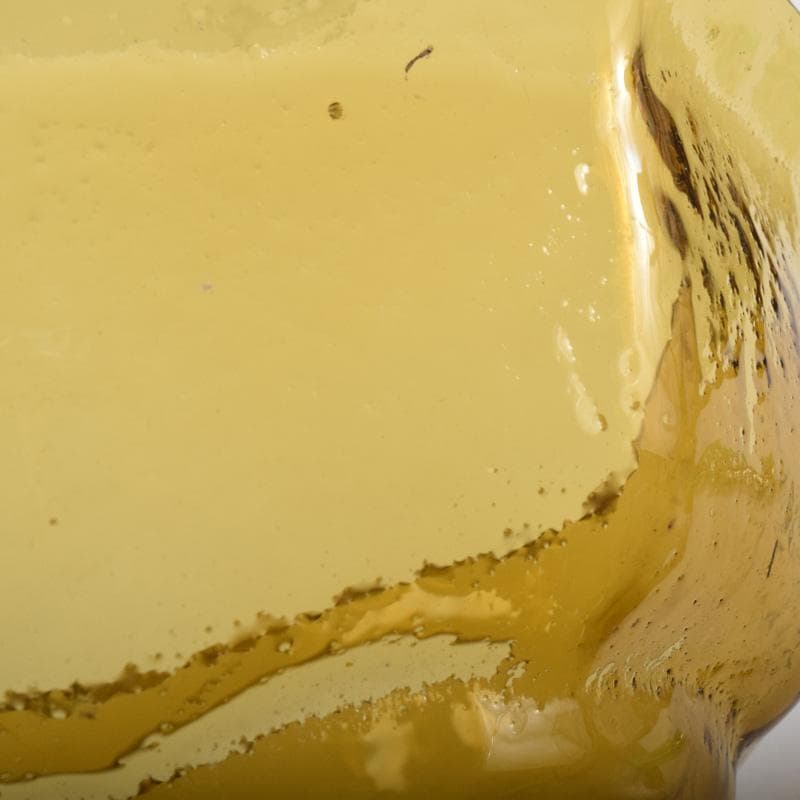 アンティーク　ガラス工芸　八角皿　時代箱付　V　7488