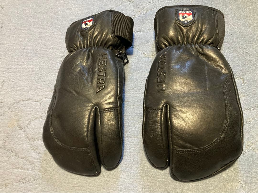 Hestra 3-Finger Full Leather サイズ 6