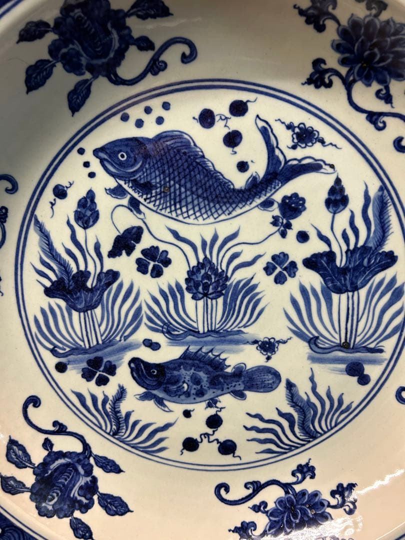 中国　骨董大皿