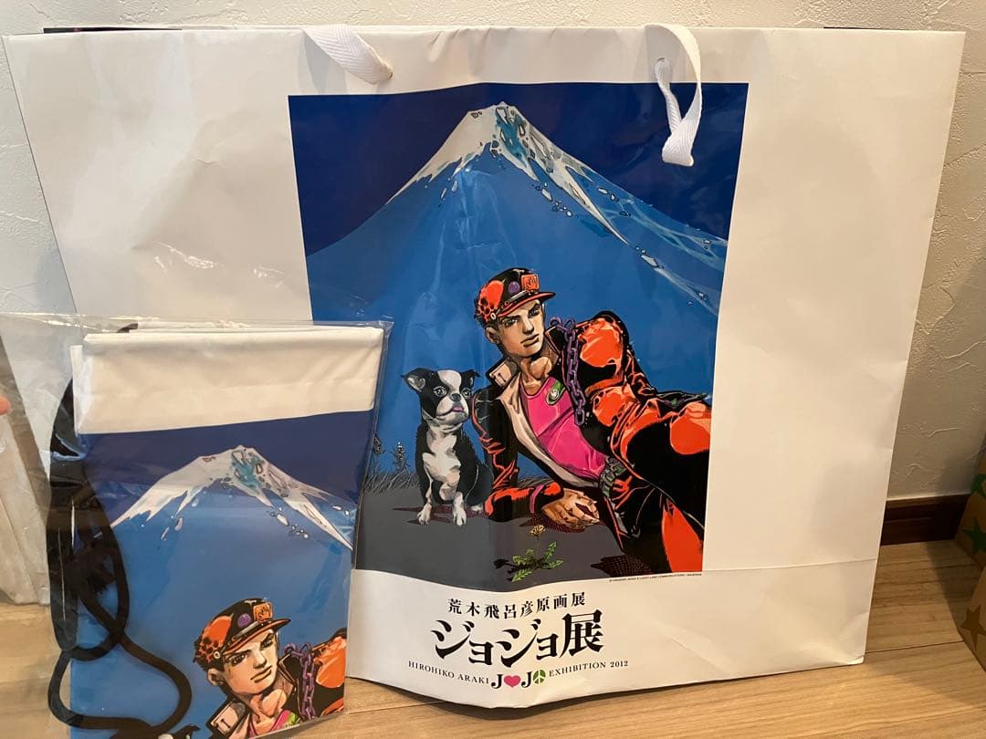 JOJOの奇妙な冒険　ジョジョ展2012 ポスター10種　額縁、紙袋、バッグ付