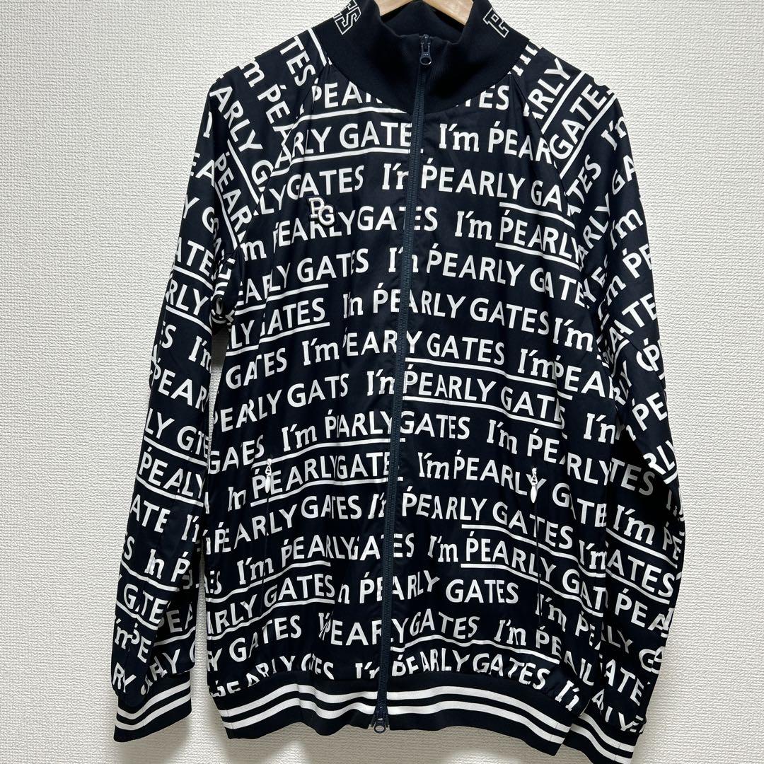 PEARLY GATES パーリーゲイツ ロゴ総柄 ゴルフジャケット ブルゾン