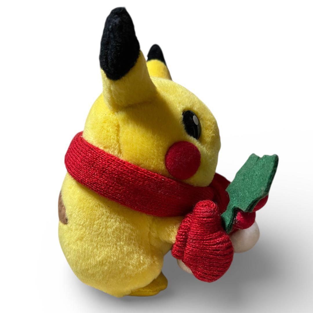 ピカチュウ サンタ ぬいぐるみ マフラー 手袋 ヒイラギの葉 ポケモン