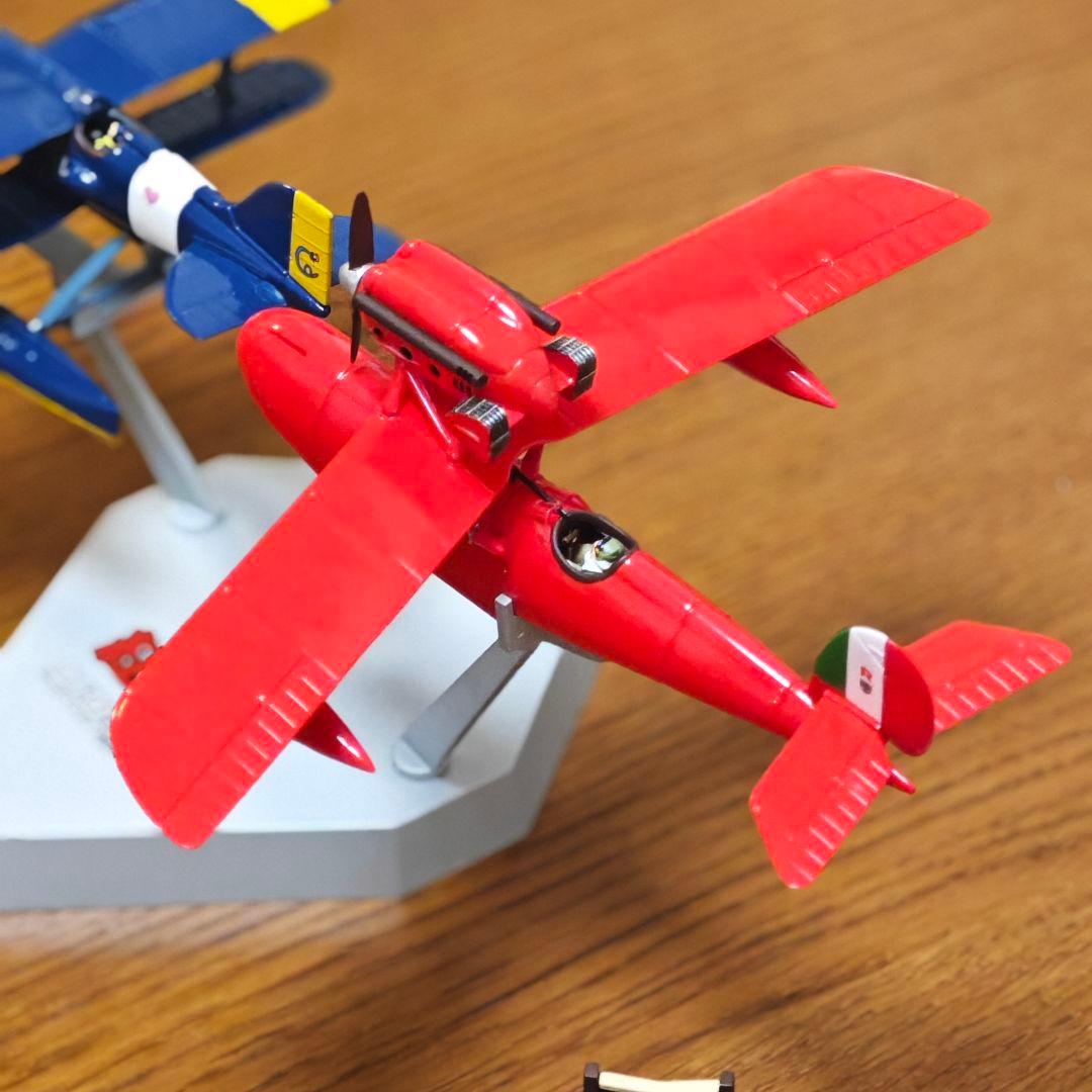 半完成塗装済み 紅の豚 サボイア S.21 試作戦闘飛行艇 カーチス R3C